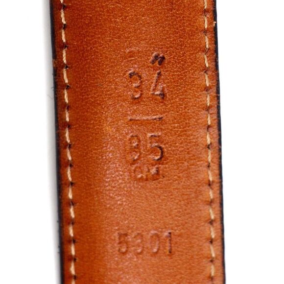 Coach BLACK GENUINE LEATHER 1"Wd CLASSIC CASUAL DRESS MEN'S BELT Sz 34/85(P27 - Picture 8 of 13